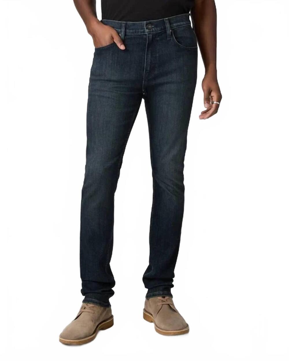 NEW PAIGE transcend federal slim straight jean in satler